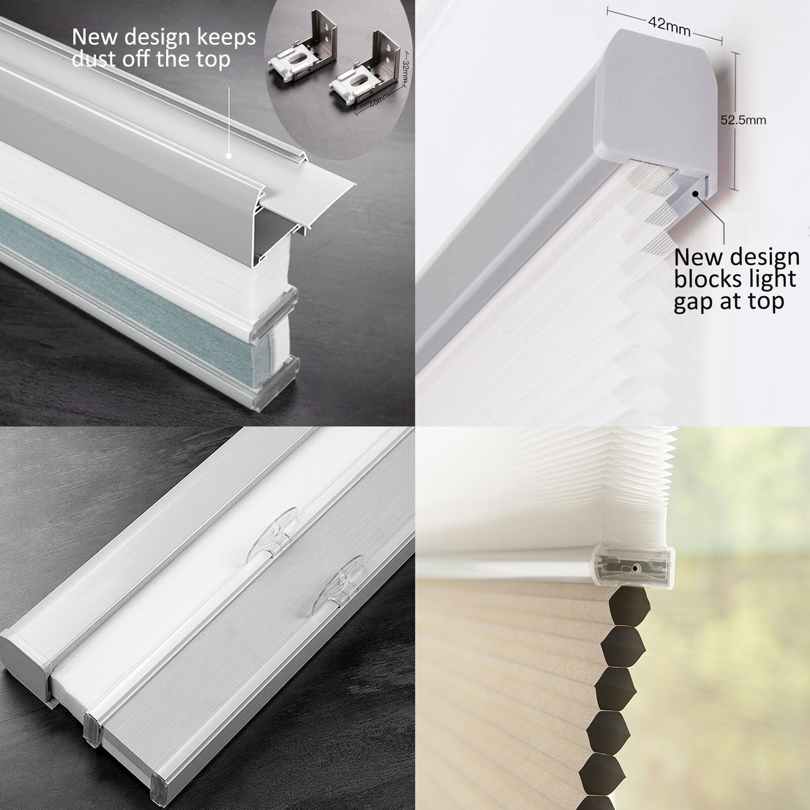 2-in-1 blind fabric detail